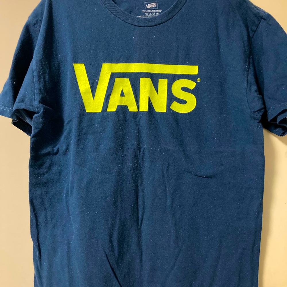 Vans Blue T-Shirt Good Condition